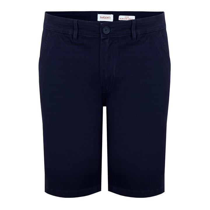 Soulcal Men' Blue Chino Short in Size S, Sports Direct