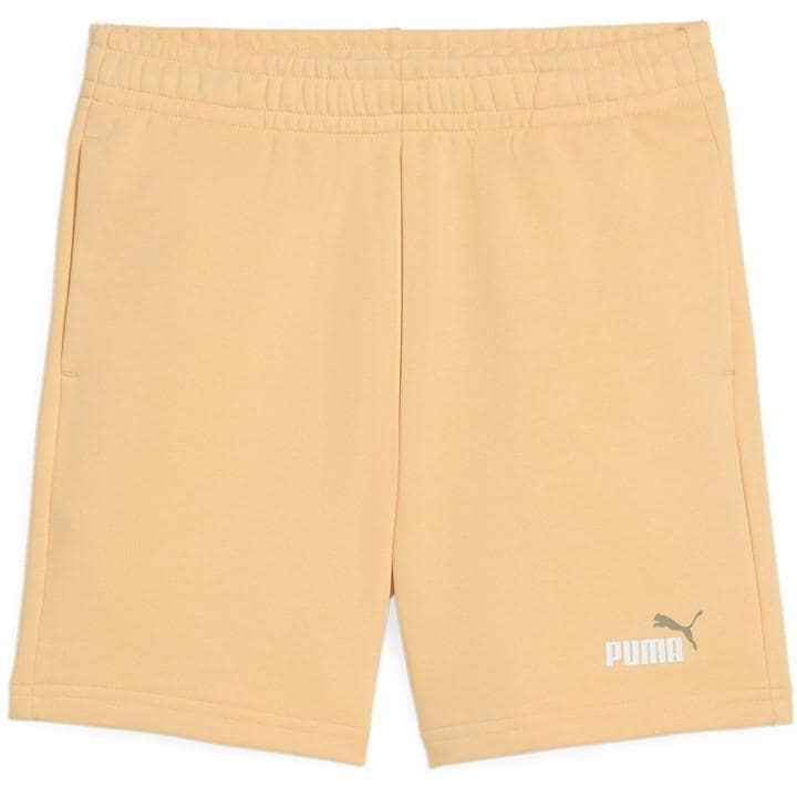 Puma Boys Orange Essentials Logo Fleece Shorts in Size 7 - 8 Years, Sports Direct