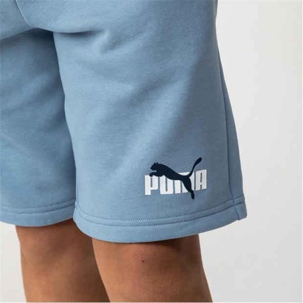 Blue - Puma - Essentials Logo Fleece Shorts Boys
