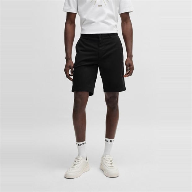 Черно - Boss - Mens BOSS ORANGE Soft Chino Shorts