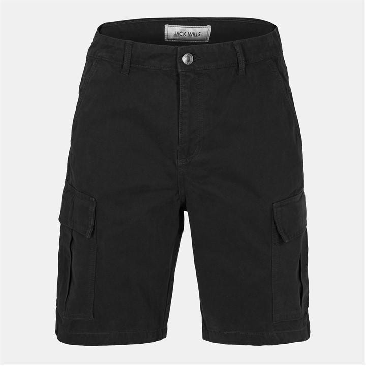 Jack Wills Men' Black Cargo Short in Size S, Sports Direct