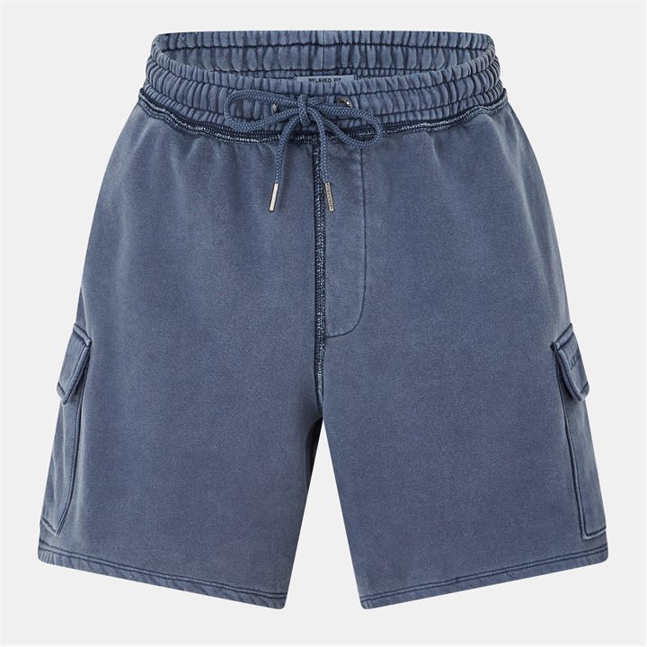 Jack Wills Men's Blue Fleece Cargo Jogger Shorts in Size 2XL, Sports Direct