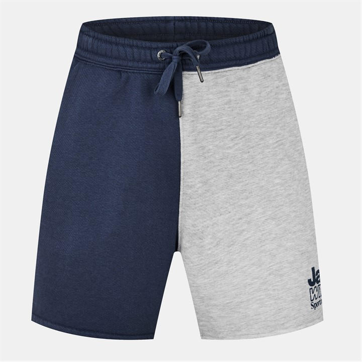 Jack Wills Men's Blue Jw Cut And Sew Fleece Jogger Shorts in Size 2XL, Sports Direct
