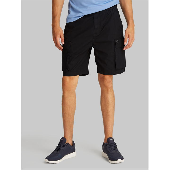 Calvin Klein Jeans Men's Black Washed Cargo Short in Size XL, Sports Direct