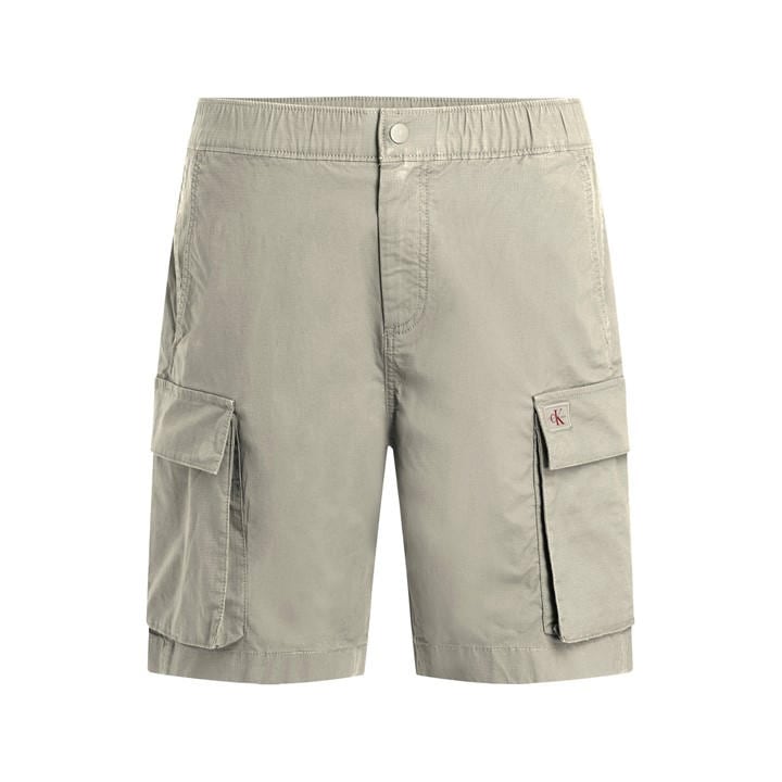 Calvin Klein Jeans Men' Beige Washed Cargo Short in Size S, Sports Direct