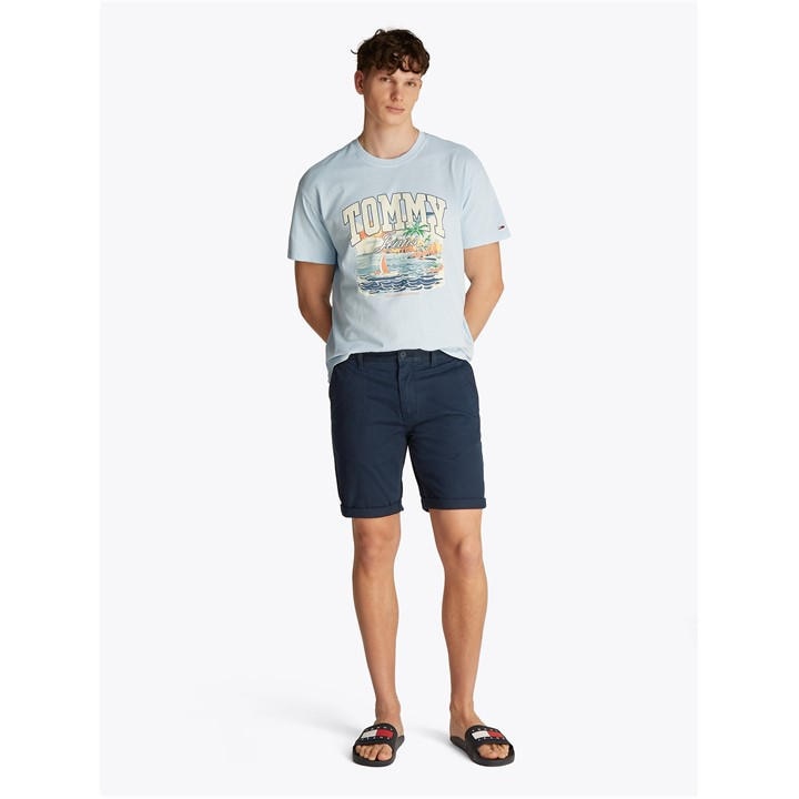 Tommy Jeans Men's Blue Chino Shorts in Size L, Sports Direct