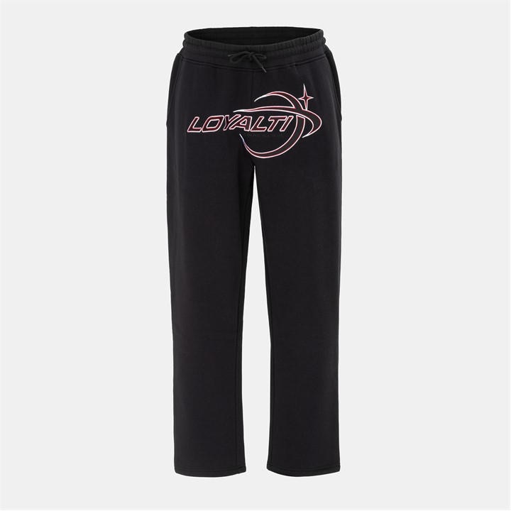 Loyalti Men's Black Galazy Jogger Open Hem in Size L, Sports Direct