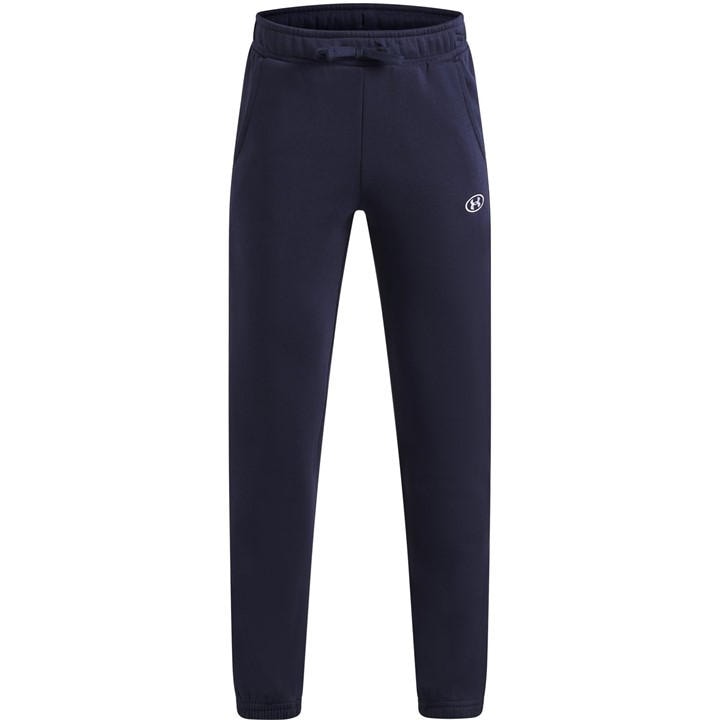 Under Armour Boys Blue Under Logo Fleece Jogging Pants  in Size 11 - 12 Years, Sports Direct