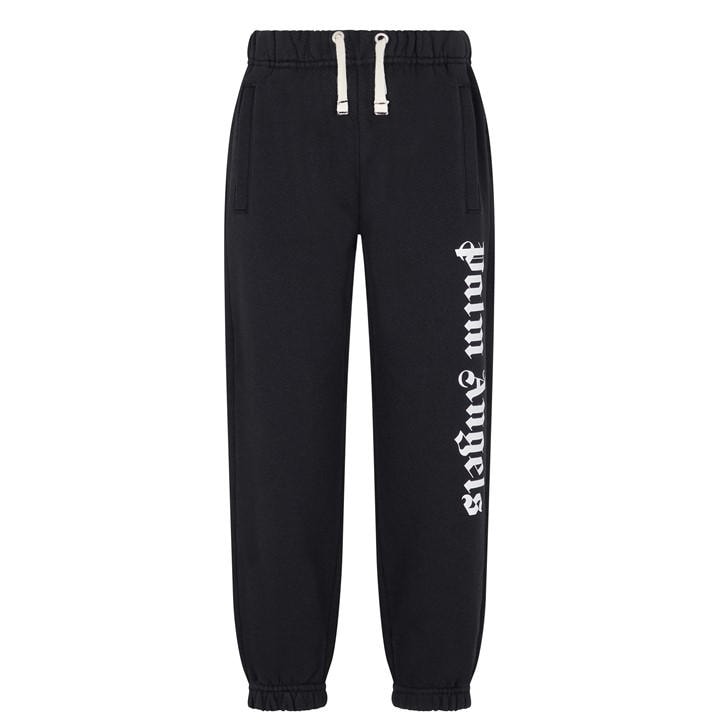 Palm Angels Boys Black 'S Logo Jogging Bottoms in Size 3 - 4 Years, Sports Direct