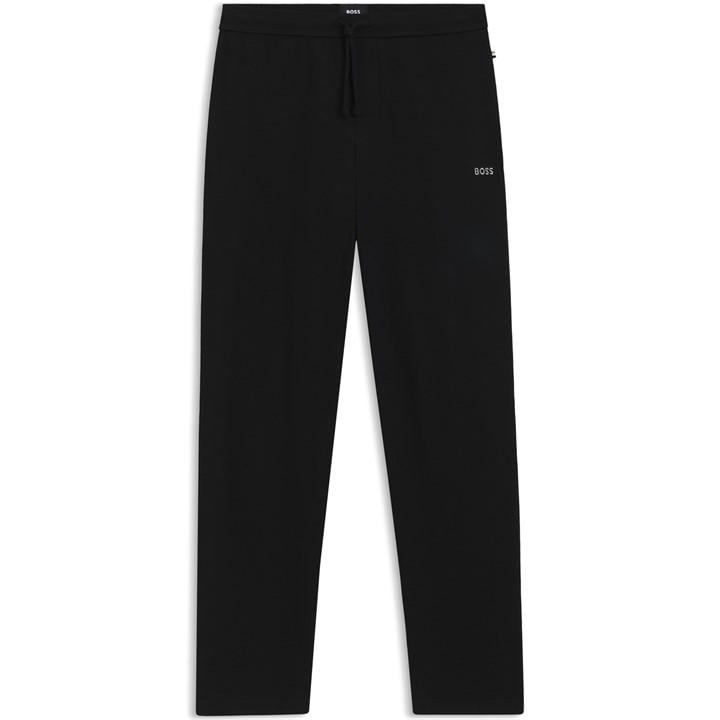 Boss Men's Black Waffle Open Hem Fleece Joggers in Size M, Sports Direct
