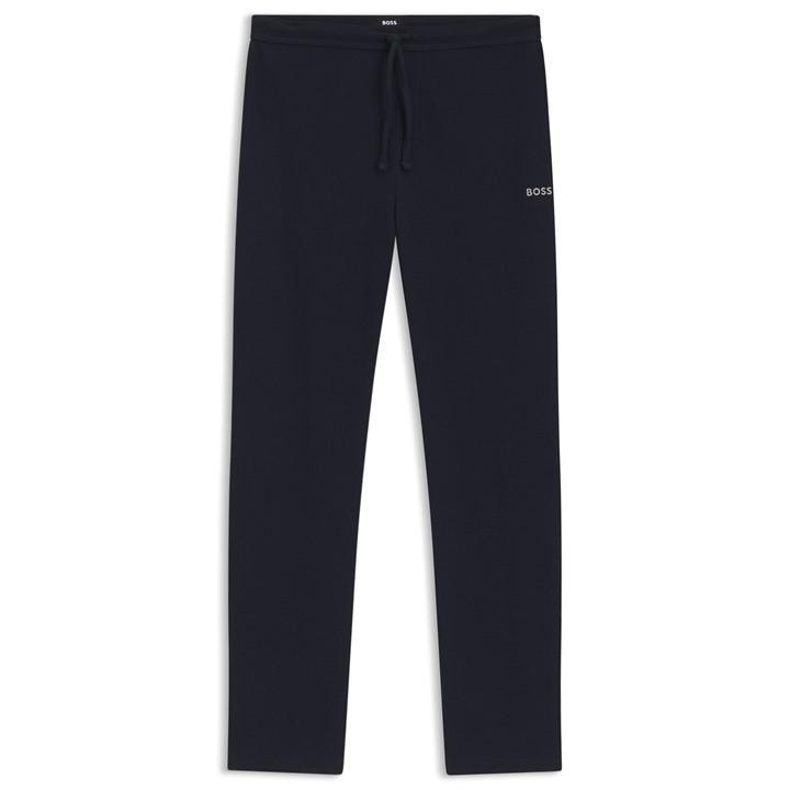 Boss Men's Blue Waffle Open Hem Fleece Joggers in Size M, Sports Direct