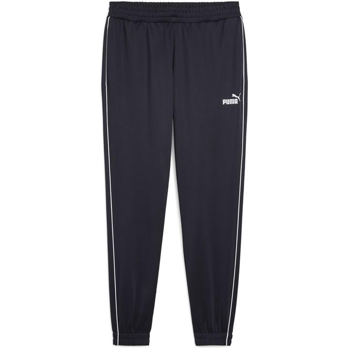 Puma Men' Blue Closed Hem Jersey Joggers in Size S, Sports Direct