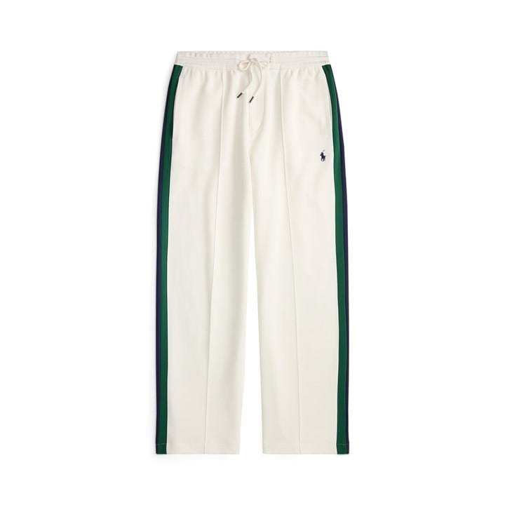 Polo Ralph Lauren Men's White Open Hem Fleece Joggers in Size L, Sports Direct