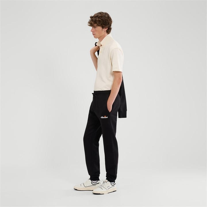 Ellesse Men' Black Cravo Jog Closed Hem Jersey Joggers in Size S, Sports Direct