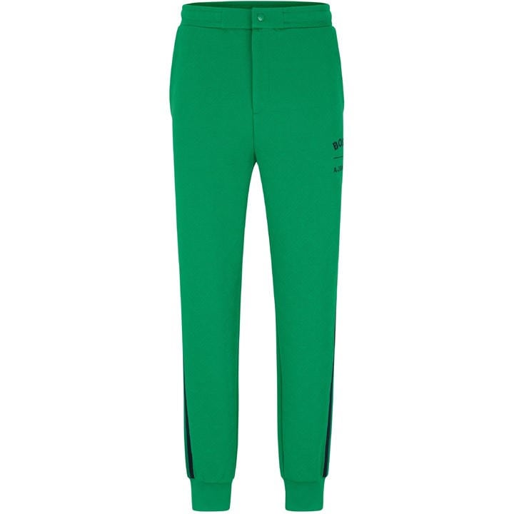 Boss Men's Green Hover Aj Closed Hem Fleece Joggers in Size XL, Sports Direct