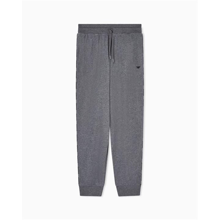 Emporio Armani Men's Grey Closed Hem Fleece Joggers in Size L, Sports Direct
