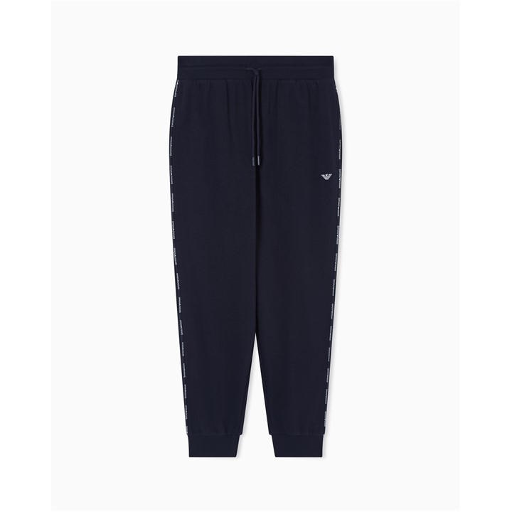 Emporio Armani Men' Blue Closed Hem Fleece Joggers in Size S, Sports Direct