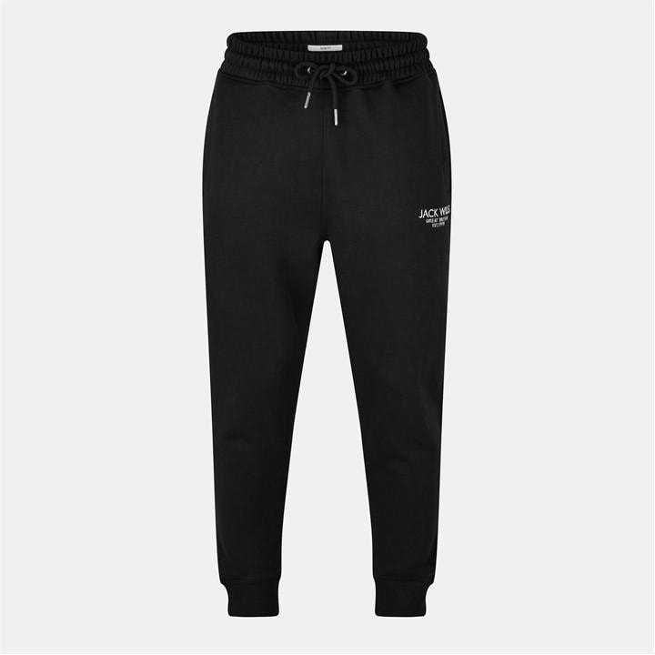 Jack Wills Men's Black Haydor Logo Joggers in Size 3XL, Sports Direct