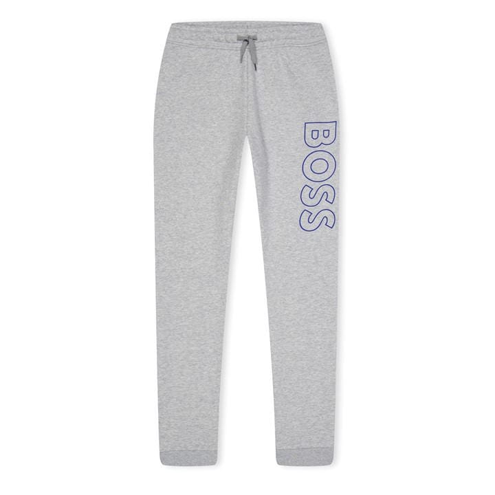 Boss Boys Grey Kids' Jersey Closed Cuff Joggers in Size 13 - 14 Years, Sports Direct