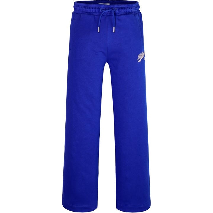 Tommy Hilfiger Girls Blue Script Wide Leg Sweatpants  in Size 11 - 12 Years, Sports Direct