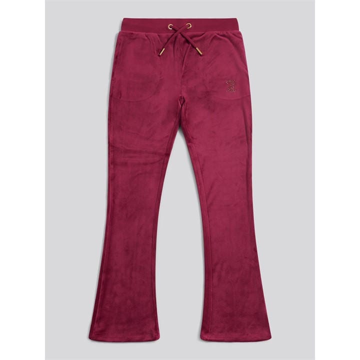 Juicy Couture Girls Red Stretch-Velour Jogging Bottoms in Size 14 - 15 Years, Sports Direct