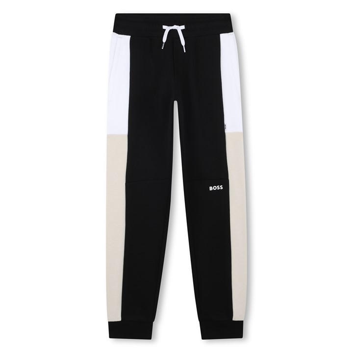 Boss Boys Black Kids' Cotton Closed Cuff Joggers in Size 3 - 4 Years, Sports Direct