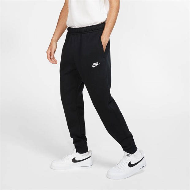 Black/White - Nike - Sportswear Club Fleece Jogging Pants Mens