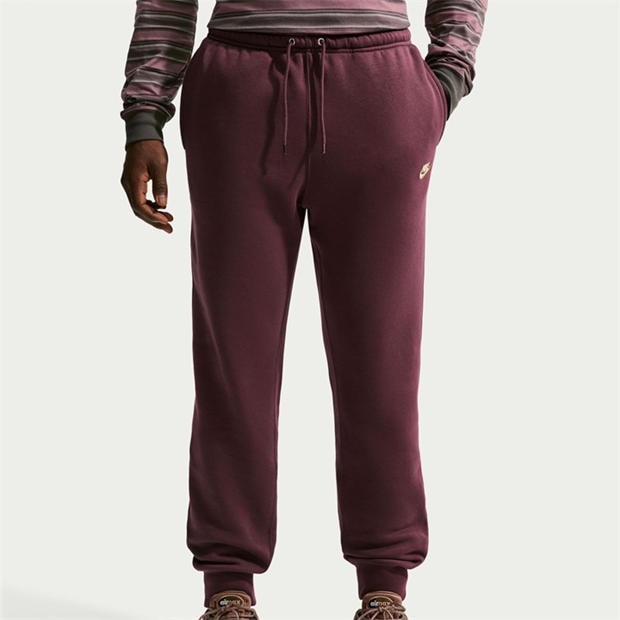 Burgundy Crush - Nike - Sportswear Club Fleece Jogging Pants Mens