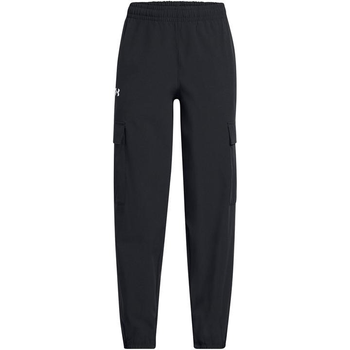 Under Armour Girls Black Ua Rival Woven Cargo Pants in Size S, Sports Direct