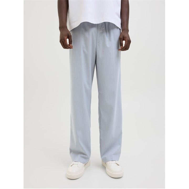 Jack And Jones Men's Grey Bill Open Hem Fleece Joggers in Size M, Sports Direct