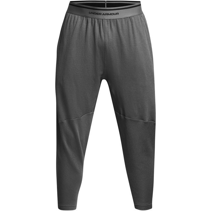 Under Armour Men' Grey Ribbed Open Hem Fleece Joggers in Size S, Sports Direct