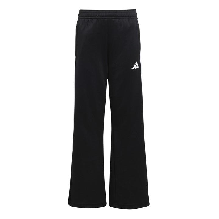 Adidas Girls Black House Of Tiro Colors Of Football High-Waisted Wide-Leg Joggers  in Size S, Sports Direct