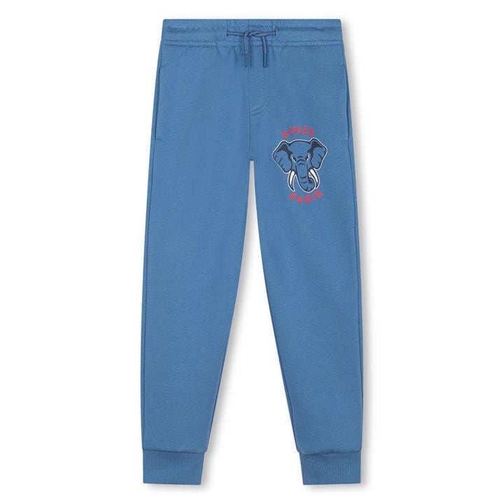 Kenzo  Kids Blue Elephant Logo Jogging Bottoms  in Size 11 - 12 Years, Sports Direct
