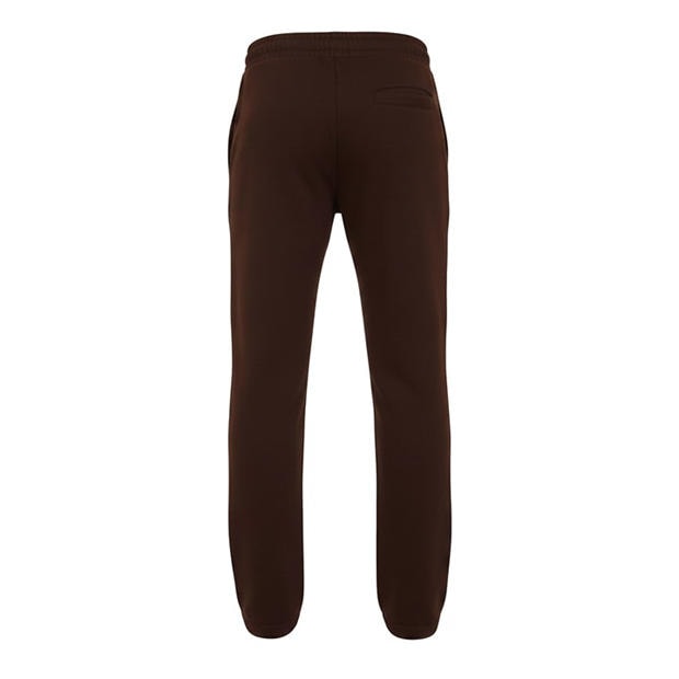 Chocolate - Brave Soul - Men's Straight Leg Open Hem Fleece Jogging Bottoms
