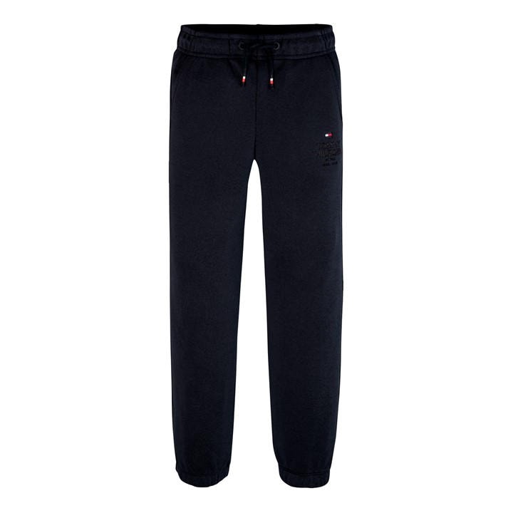 Tommy Hilfiger Boys Blue Logo Joggers  in Size 8 - 9 Years, Sports Direct