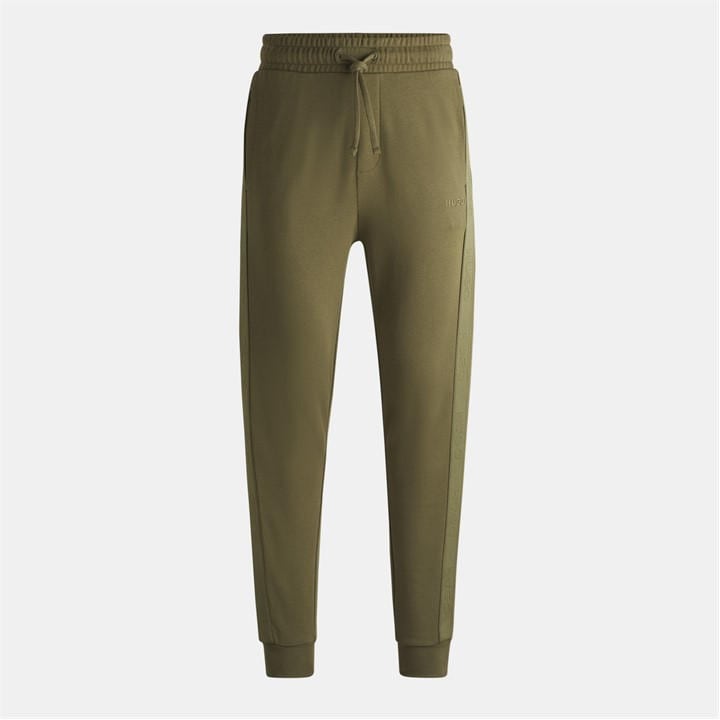 Hugo Men' Green Boss Sporty Tapered Jogging Bottoms in Size S, Sports Direct