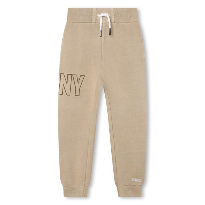 Dkny  Kids Grey ' Cuffed Fleece Joggers in Size 11 - 12 Years, Sports Direct