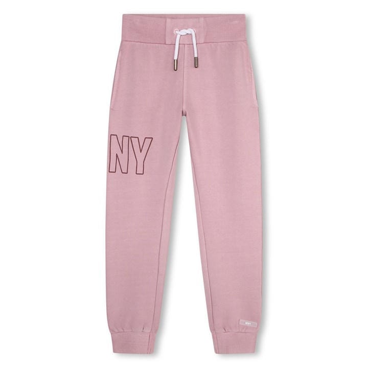 Dkny  Kids Purple ' Cuffed Fleece Joggers in Size 11 - 12 Years, Sports Direct