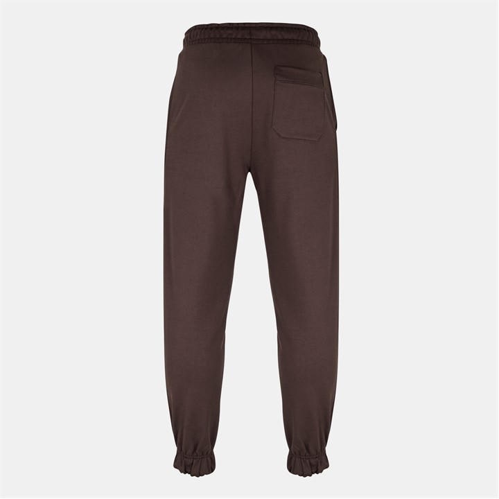 Hugo Men's Brown Cuffed Fleece Tapered Fit Joggers in Size M, Sports Direct