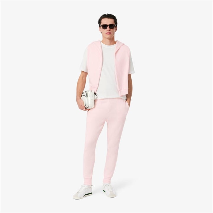 Lacoste Men's Pink Fleece Tracksuit Bottoms in Size XS, Sports Direct