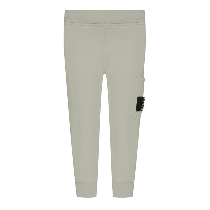 Stone Island Boys Beige Badge Fleece Jogging Bottoms  in Size 2 - 3 Years, Sports Direct