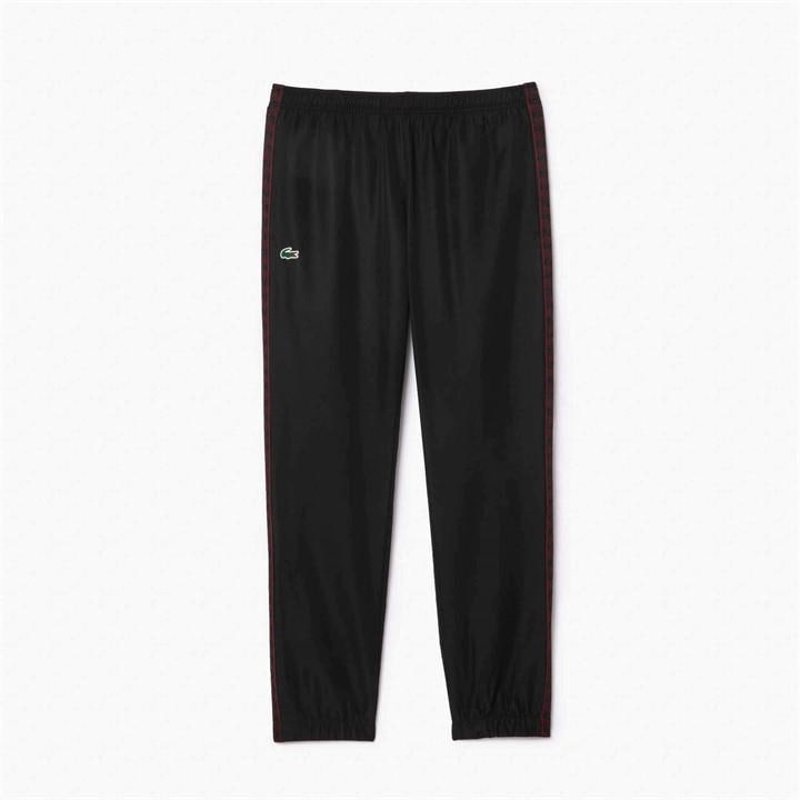 Lacoste Men's Black Tapered Closed Cuff Fleece Joggers in Size XS, Sports Direct