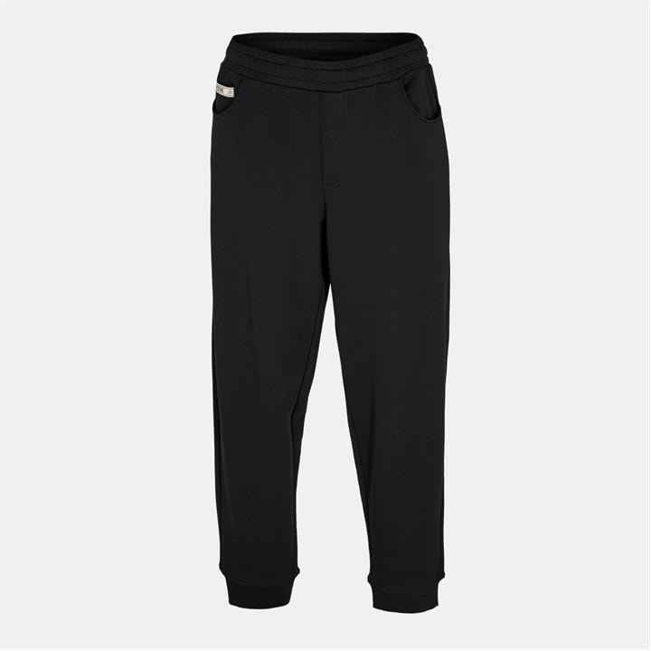 Moschino Men's Black Tape Closed Hem Fleece Joggers in Size M, Sports Direct