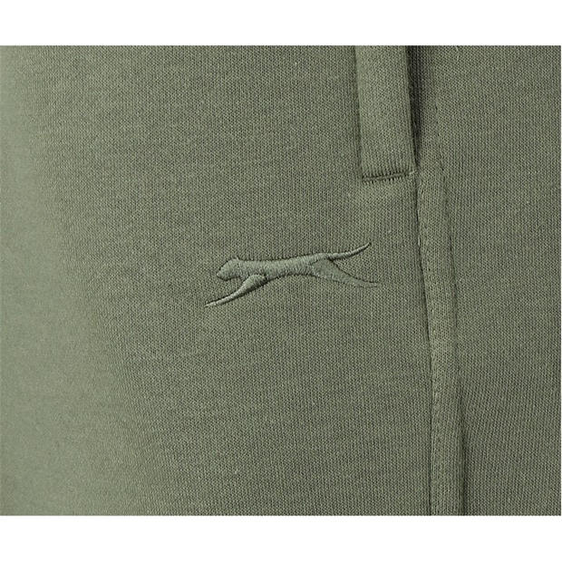 Khaki - Slazenger - Cuffed Fleece Jogging Bottoms Mens