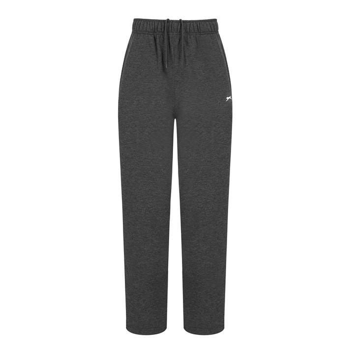 Slazenger Men's Grey Open Hem Fleece Pants in Size XS, Sports Direct