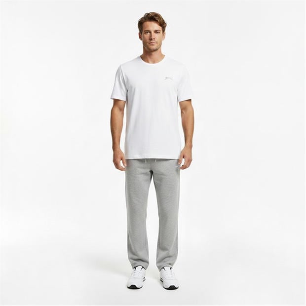 Pilka Marl - Slazenger - Open Hem Fleece Pants Mens