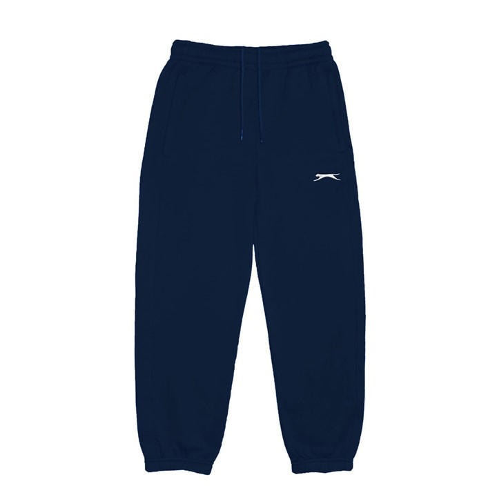 Slazenger Boys Blue Closed Hem Fleece Pants  in Size 13 - 14 Years, Sports Direct