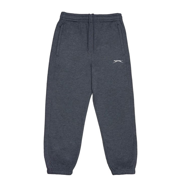 Slazenger Boys Grey Closed Hem Fleece Pants  in Size 11 - 12 Years, Sports Direct