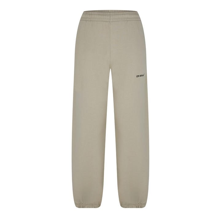 Off White Men's Beige Caravaggio Diagonal Fleece Joggers in Size XL, Sports Direct