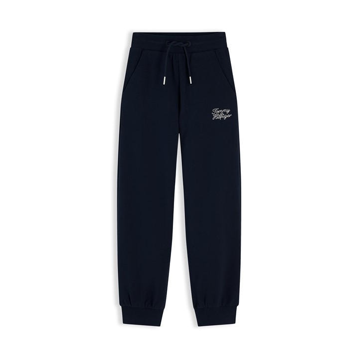 Tommy Hilfiger Girls Blue Kids' Closed Hem Fleece Joggers in Size 11 - 12 Years, Sports Direct
